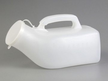 EWU08 Plastic urinal, male with cap, 1000ml