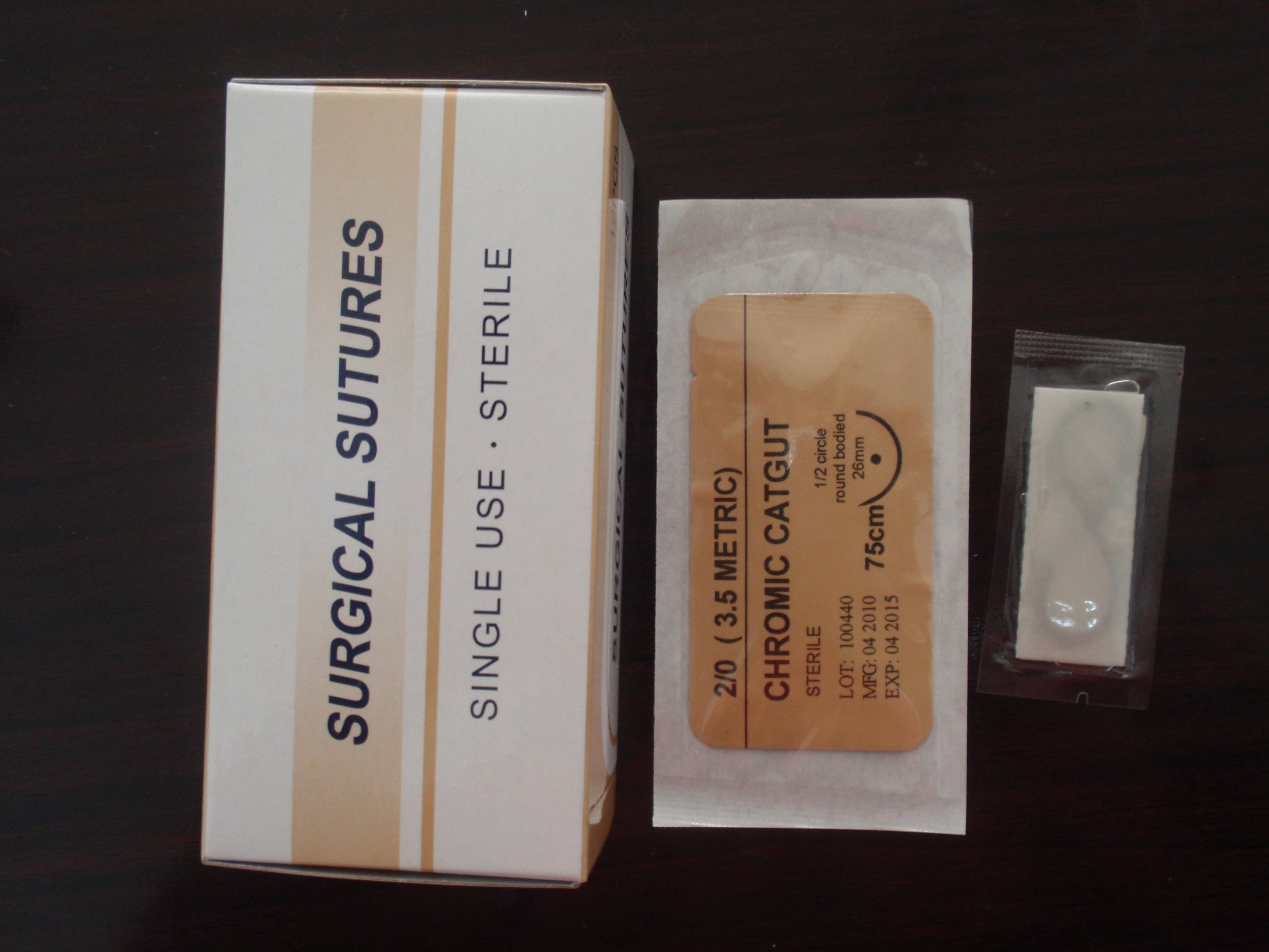 EWO11 Disposable Chromic Catgut Sutures Absorbable Suture